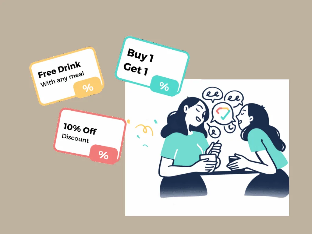 A customer successfully redeeming a ClubAny discount