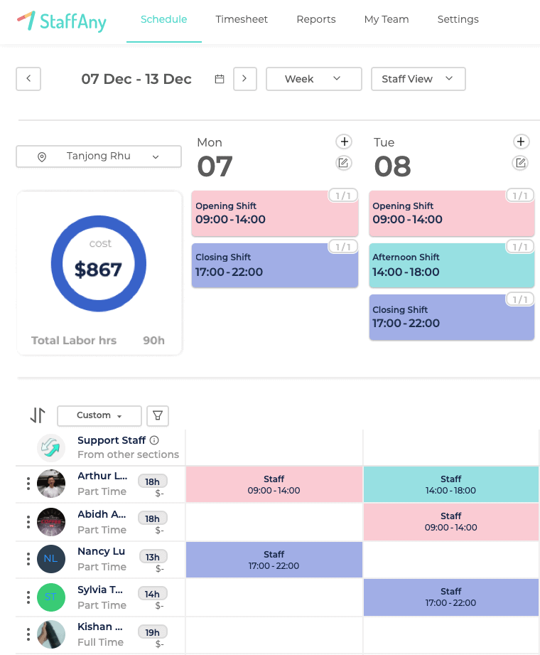 Scheduling, Ads Landing Page – Scheduling